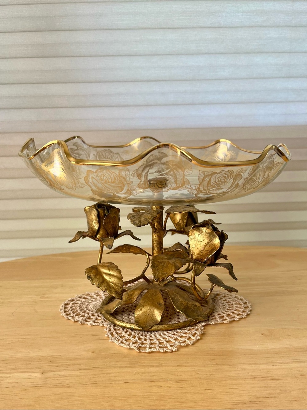 Toleware Rose Form Decorative Bowl